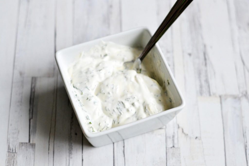 Готовый соус к жареным кабачкам